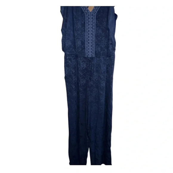 Ariat Blue Jumpsuit Sleevless VNeck Top Size Large - Picture 10 of 16